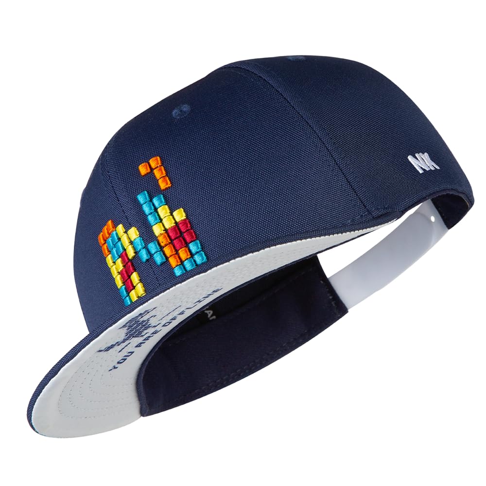 Nebelkind Snapback Cap Dunkelblau Pixel 2 Bunt Grössenverstellbar Unisex One Size