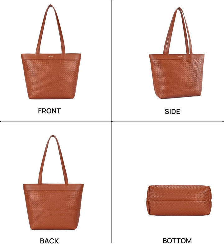 Telena Damen Schultertasche PU Leder Damen Umhängetasche Klein Crossbody Bag für Frauen Handtasche 3