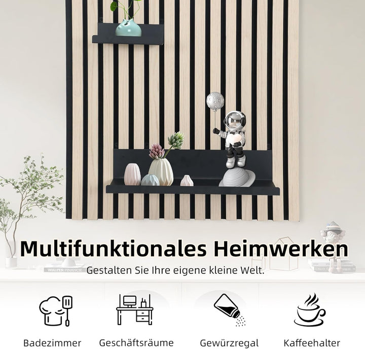Regal für Akustikpaneele, 17,2 x 10 cm Wandregal für Akustikpaneele Akustikpaneele Zubehör Wandorgan