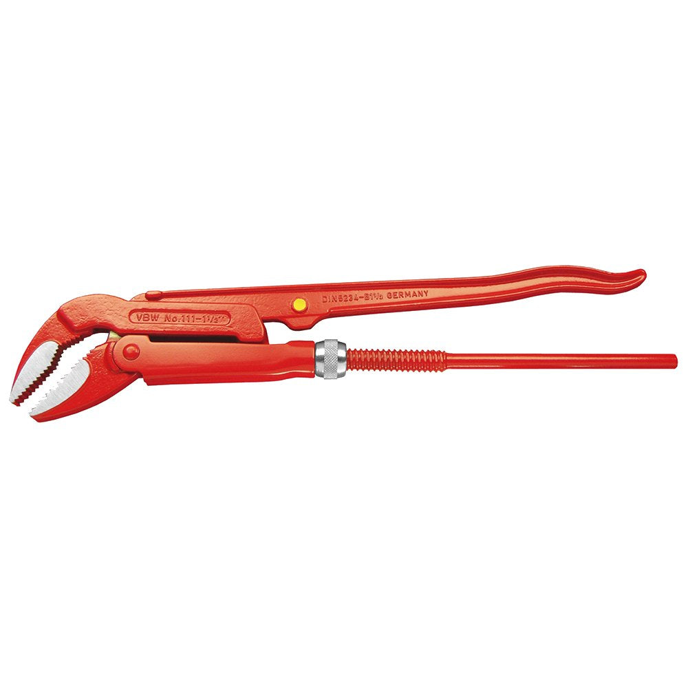 VBW 87111015 Eckrohrzange 45° rot lackiert. pol. 1 1/2" 1,5", 1,5"