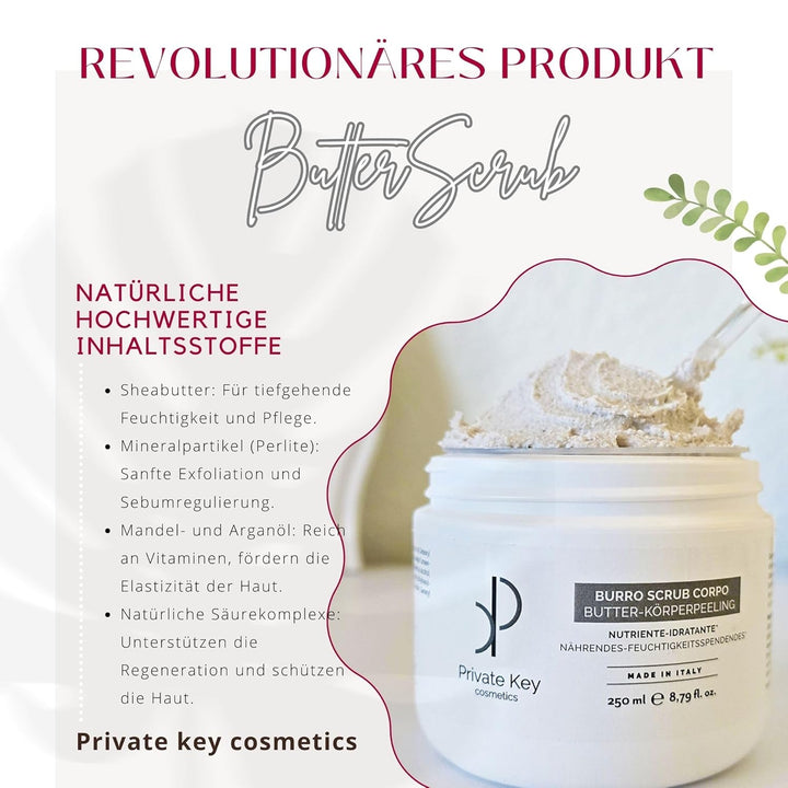 Peelingbutter nährend glattend Anti-Age - Body Scrub - Feuchtigkeitsspendend, Sebumregulierend, Vega