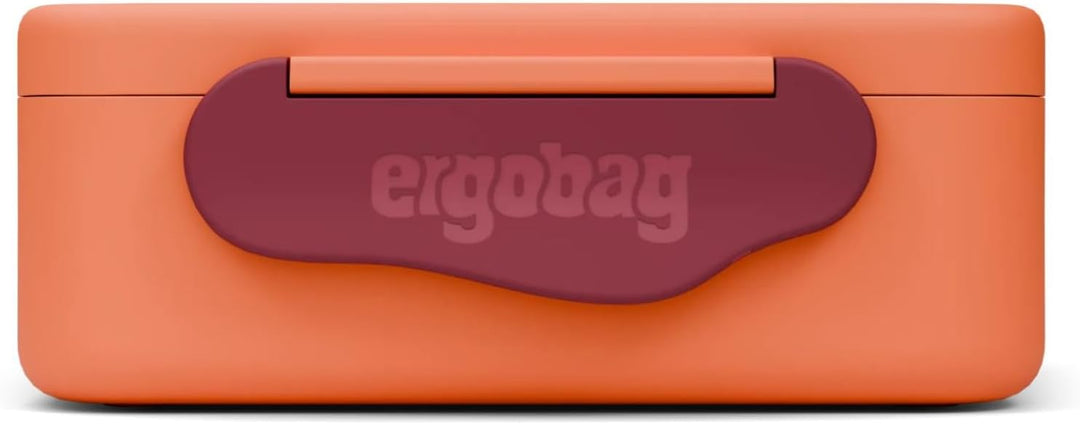 ergobag Brotdose mit Trennfach, BPA-frei, Spülmaschinenfest Tiger - Orange Tiger - Orange One Size,
