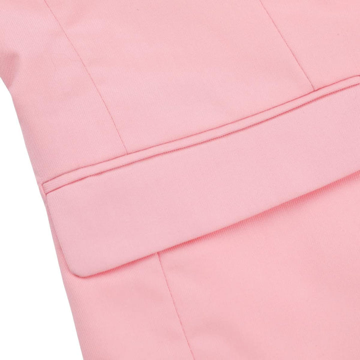 YOUTHUP Herren Sakko Zweireiher Slim Fit Formelle mit Revers Büro Hochzeit Anzugsjacke Blazer S Rosa