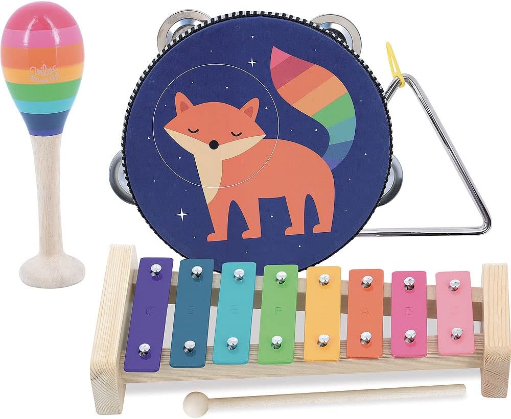 Vilac - Andy Westface, 7409, Regenbogen-Musikset, Mehrfarbig,