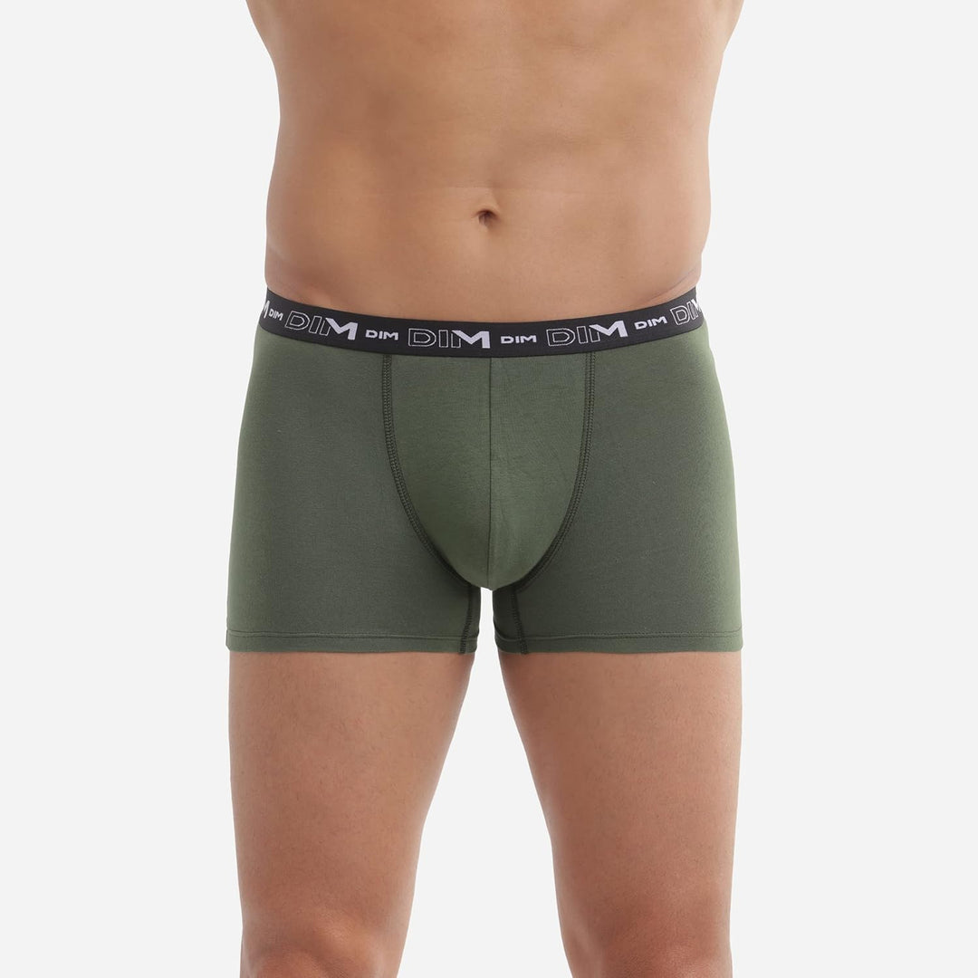 DIM Herren Boxer 3er Pack | Atmungsaktive Stretch-Baumwolle | Optimaler Halt | Ohne Etikett 5 Multic
