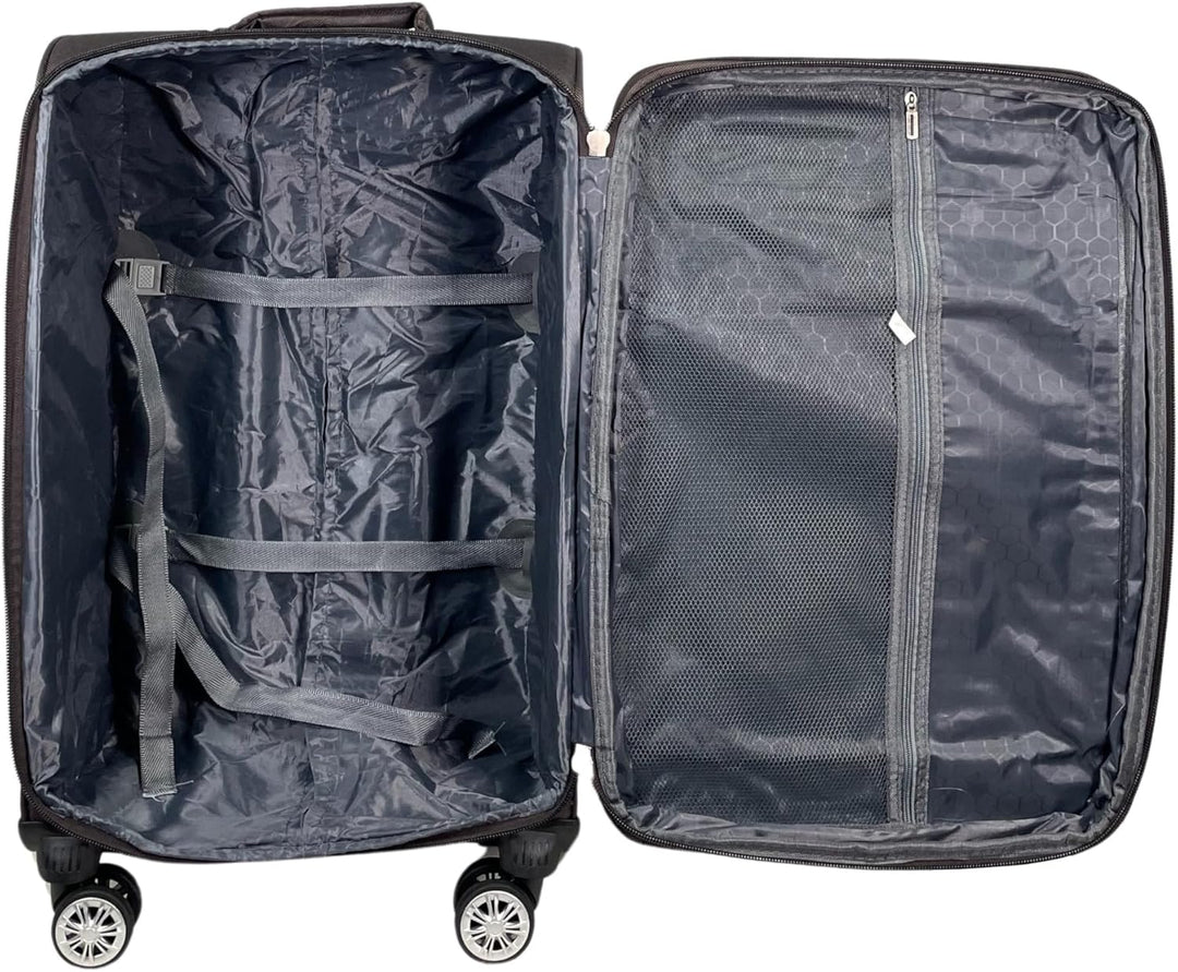 MY TRAVEL BAG Stoff Reisekoffer Trolley Erweiterbar mit Zwillingsrollen (M/L/XL/XXL oder 4er Set) We