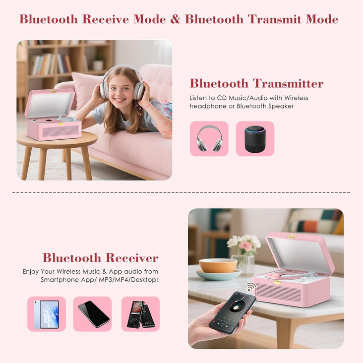 CD Player Tragbar Bluetooth: Kegaudio Radio mit CD-Player Tragbarer mit Lautsprecher Fernbedienung U