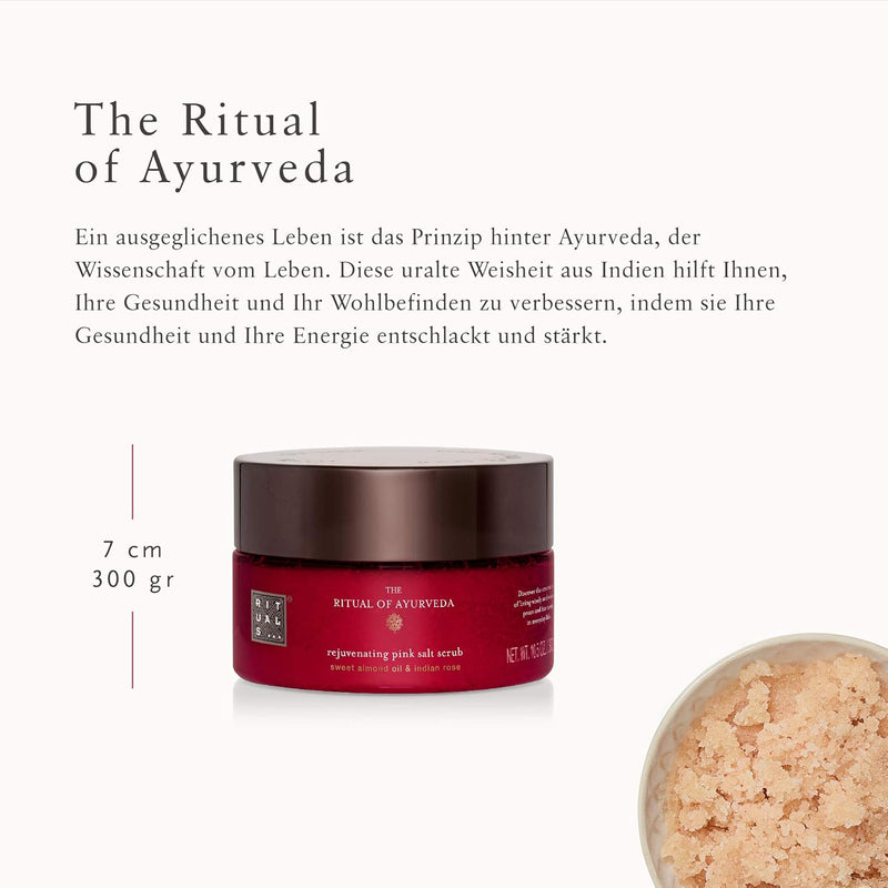 RITUALS Scrub Körper von The Ritual of Ayurveda, 300 g, mit indischer Rose, süssem Mandelöl & rosafa