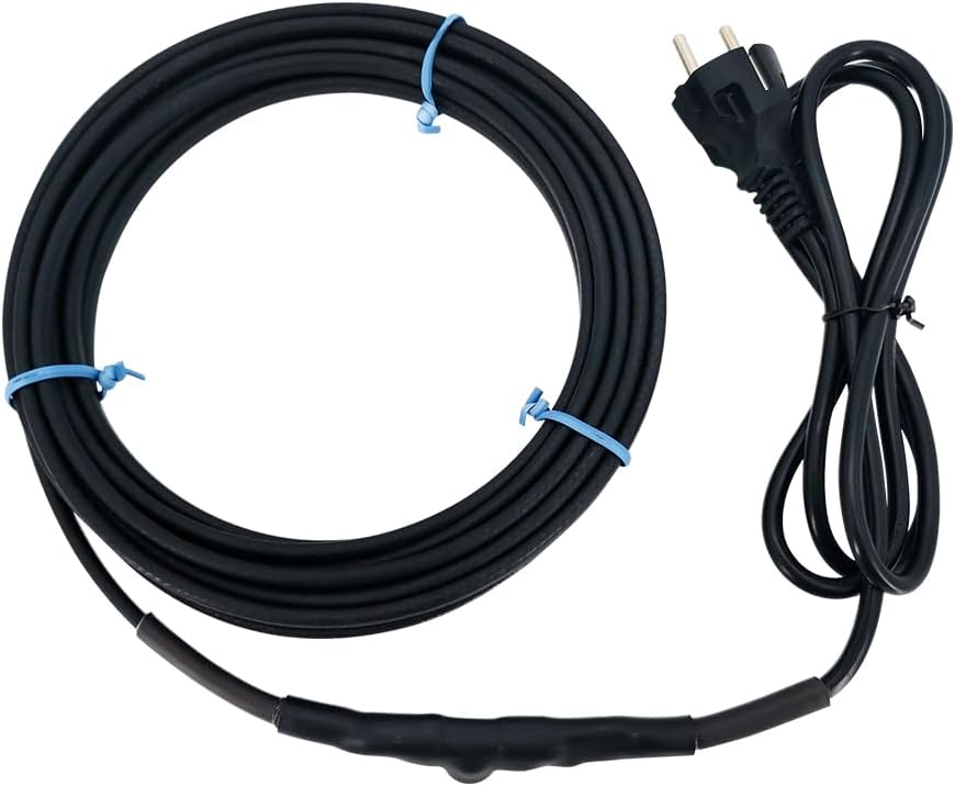 Pipe Heating Cable Built-in Thermostat 200-240V Plug-in Water Pipe Anti-Freeze Kit Energy-Saving (4M