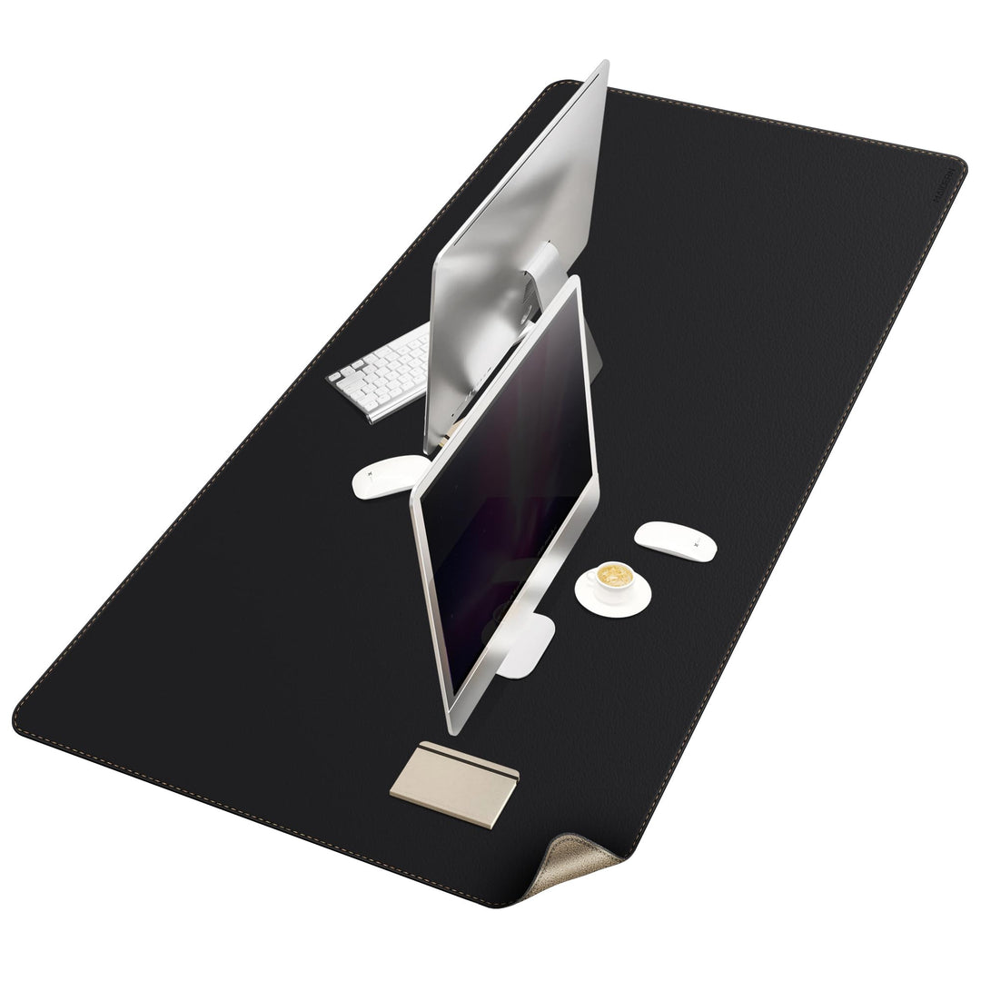 MAIDERN Schreibtischunterlage Kork & Leder 170 x 90cm, Doppelseitiges Schreibtischunterlage filz, Gr