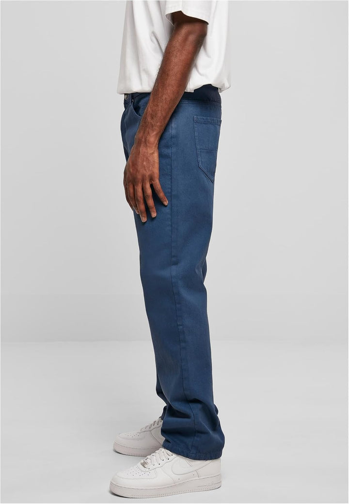 Urban Classics Herren Open Edge Loose Fit Jeans 30 Darkblue, 30 Darkblue