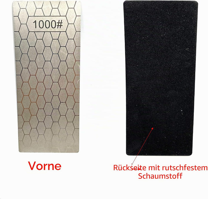 Yuejizhe 5Pcs Diamant Schärfsteine,400/600/800/1000/1200 Messerschärfer Professional,Diamant-Schärfs