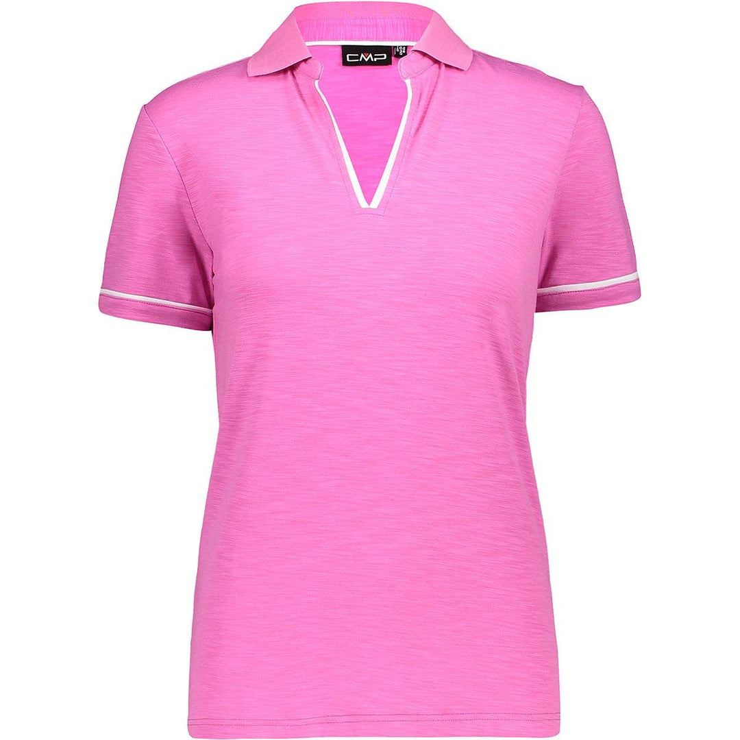 CMP Damen Slub Jersey Stretch-Poloshirt Poloshirt 44 Orchidee, 44 Orchidee