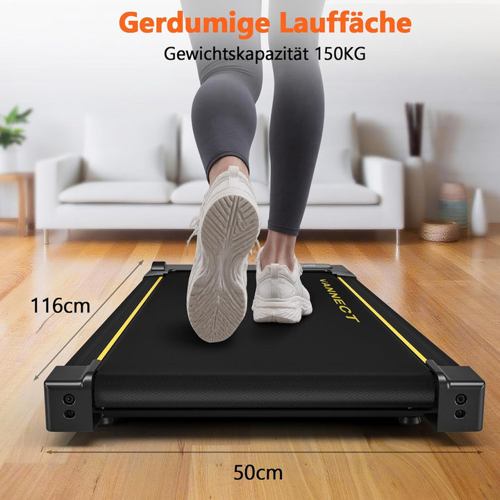 Walking Pad, 4 in 1 Laufband für Zuhause mit 9% Steigung, 1-10 km/h Walking Machine mit LED-Anzeige,