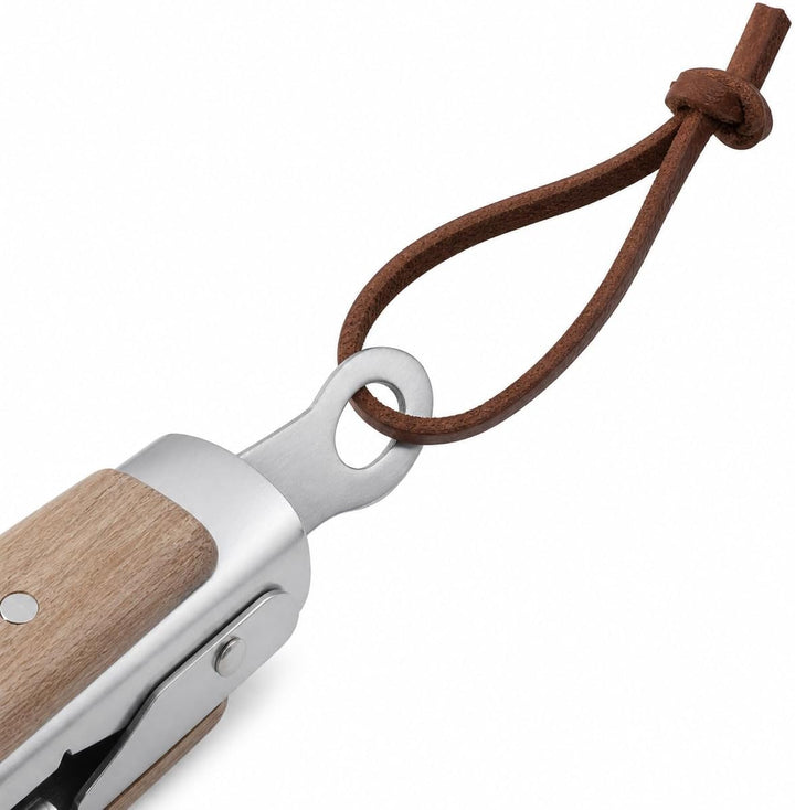 GEDA Grillzange, 45cm, Edelstahl mit Holzgriff, Verschlusssystem, Aufhänge-Ösen Grillzange 45cm, Gri