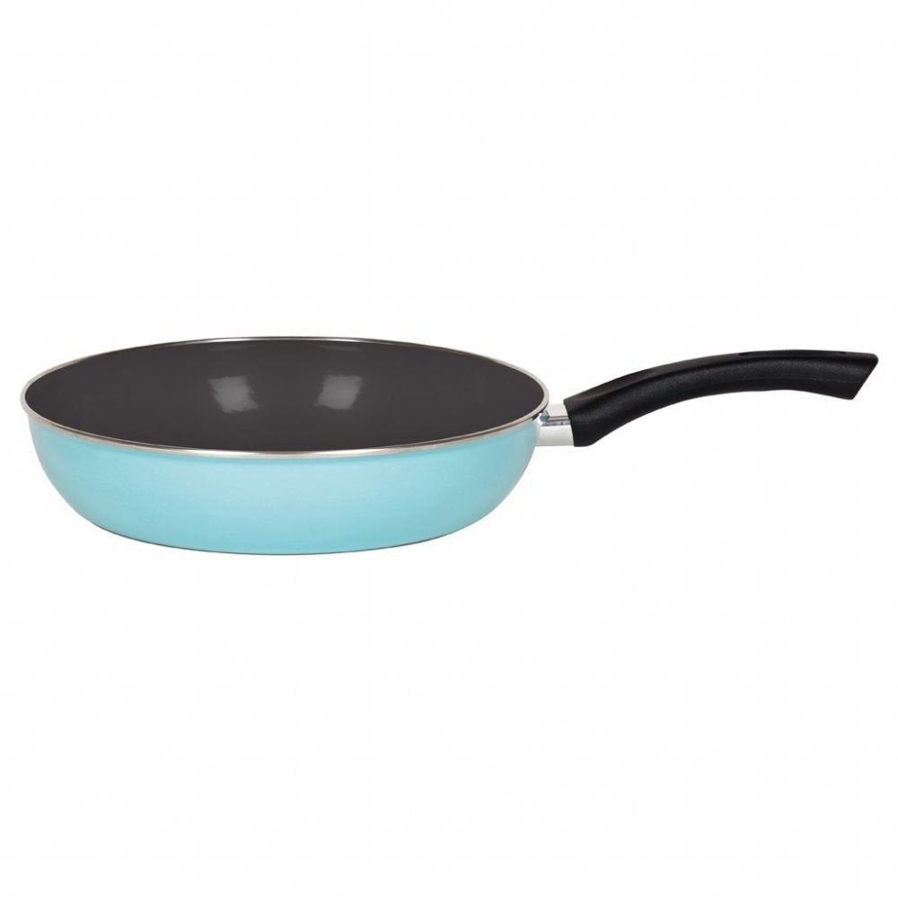 Riess, 0057-037, Emaillepfanne Ø 28cm, Classic, KRISTALLBLAU, Blau, Volumen (empf.): 2,5 Liter, Hers
