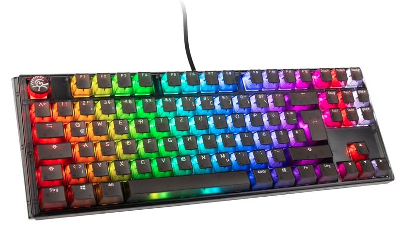 Ducky One 3 Aura Black TKL Gaming Tastatur, RGB LED - Gateron Baby Kangaroo