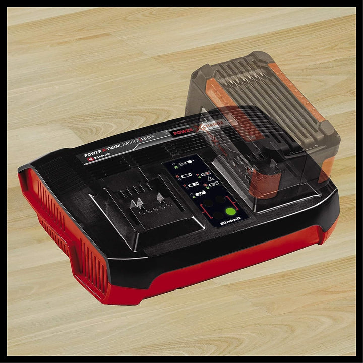 Einhell Ladegerät Power X-Twincharger 3A Power X-Change (Li-Ion, 18V, gleichzeitiges Laden von 2x 18