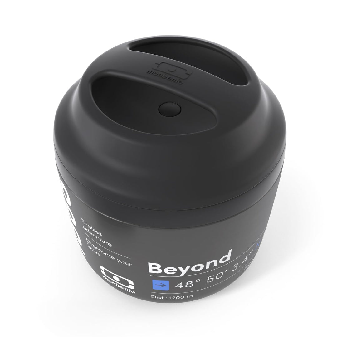 MONBENTO - Thermobehälter für Essen MB Element Beyond - Edelstahl Thermo Lunchbox, die Mahlzeiten wa