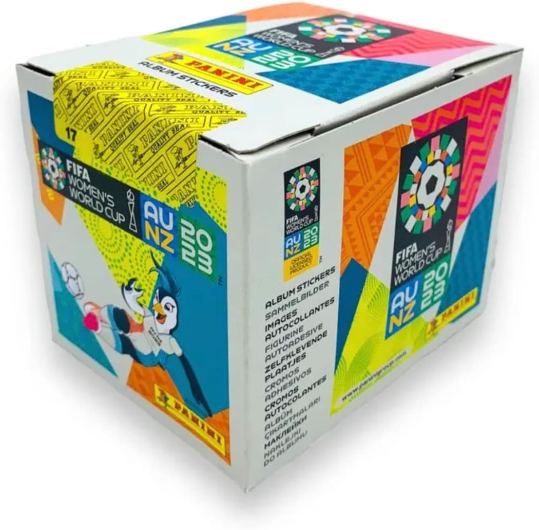 Panini FIFA Frauen WM 2023 - Stickerkollektion (Box mit 50 Tüten), Box mit 50 Tüten