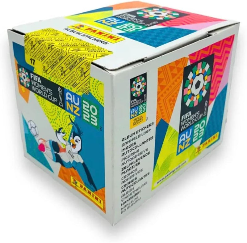 Panini FIFA Frauen WM 2023 - Stickerkollektion (Box mit 50 Tüten), Box mit 50 Tüten