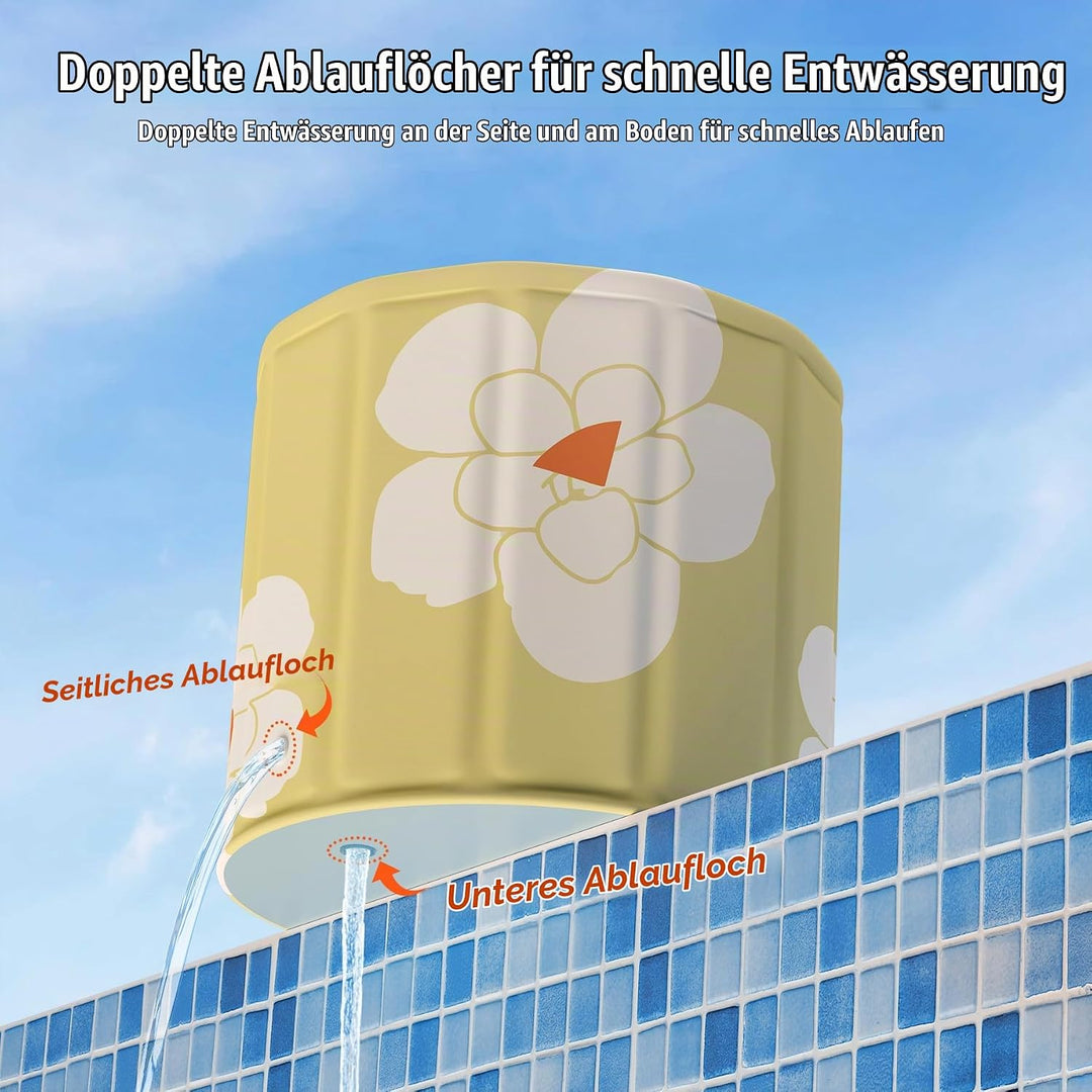 Yellow bathtub Tragbare klappbare Badewanne, Freistehende Badewannen für Erwachsene, Eis- und Heissb