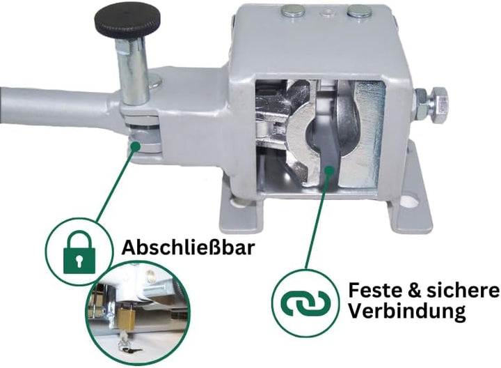 Berger + Schröter 30726 Heckträger mit Schnellkupplung - für Transporte Single, Single