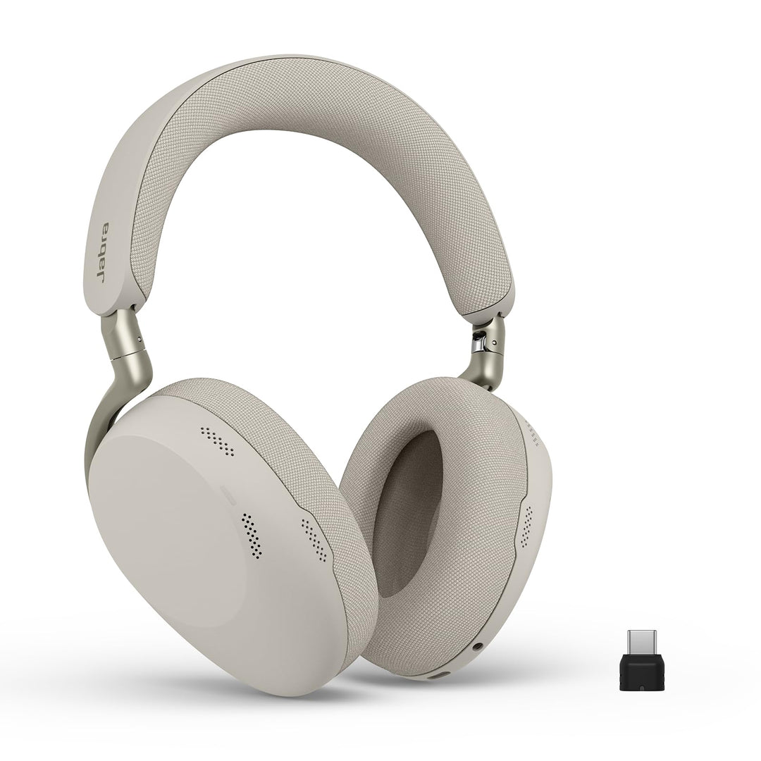 Jabra Evolve3 85 Over-Ear Bluetooth Headset kabellos mit Mikrofon für Büro, USB-C, KI-Sprachanruf, A