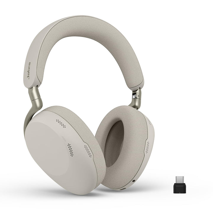 Jabra Evolve3 85 Over-Ear Bluetooth Headset kabellos mit Mikrofon für Büro, USB-C, KI-Sprachanruf, A