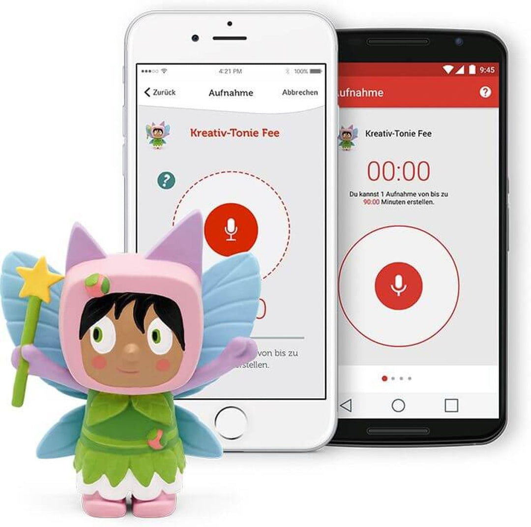 tonies Hörfigur für Toniebox, Kreativ Fee zum Selbstbespielen, bis zu 90 Minuten Speicher für eigene