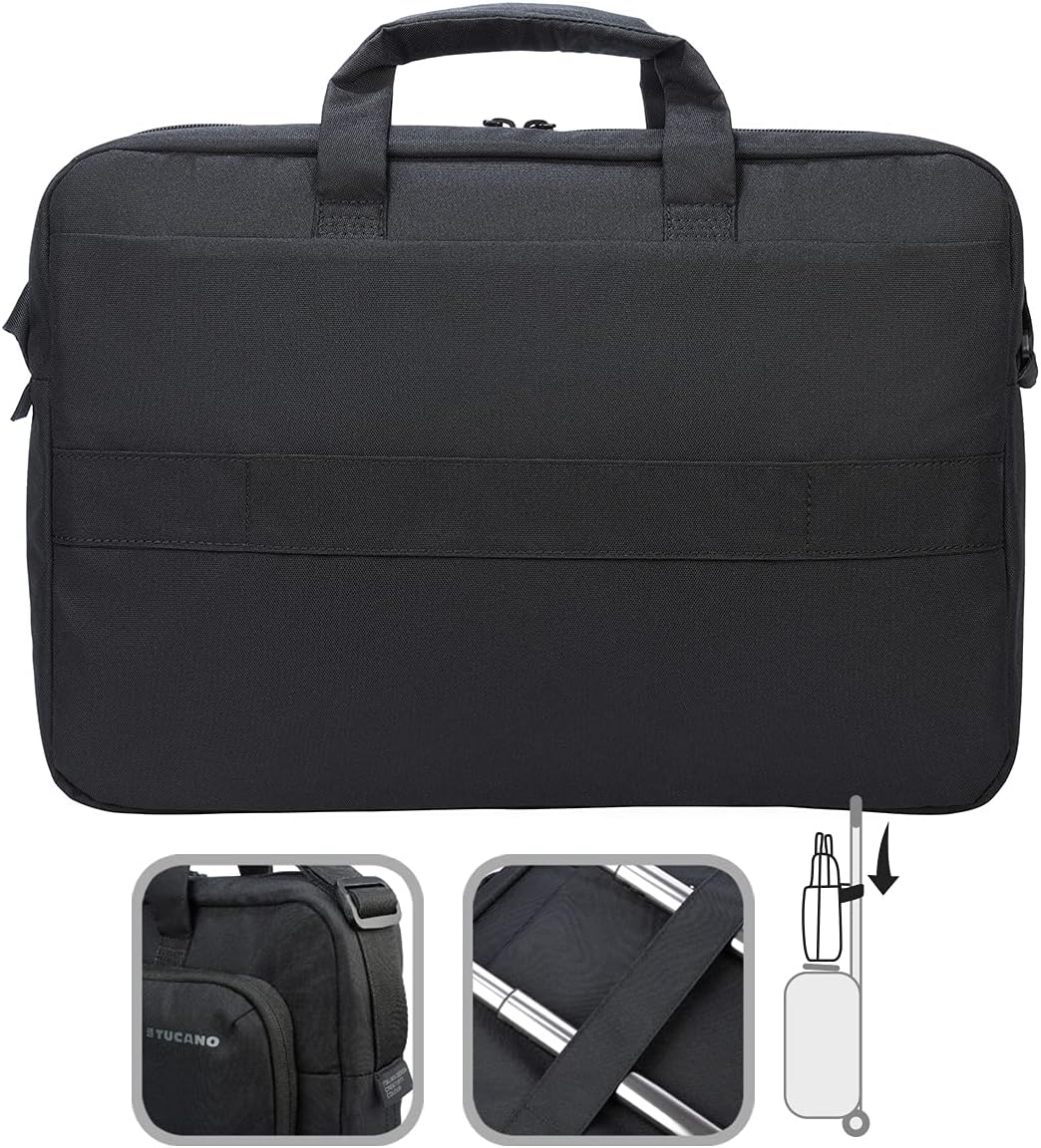 Tucano Star - Laptoptasche kompatibel mit MacBook Pro, mit Schultergurt, Kofferbefestigungsgurt, für