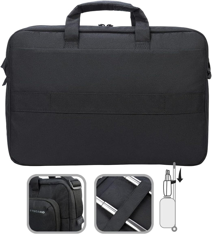 Tucano Star - Laptoptasche kompatibel mit MacBook Pro, mit Schultergurt, Kofferbefestigungsgurt, für
