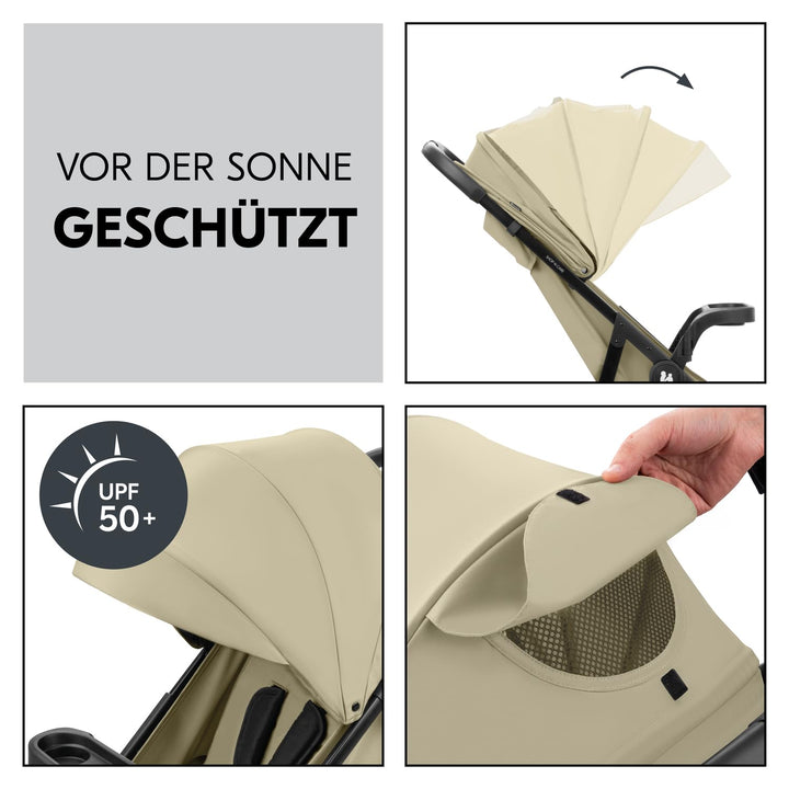 hauck Buggy Shop N Care für Kinder ab Geburt bis 22 kg mit Liegefunktion, Getränkehalter und Snack T