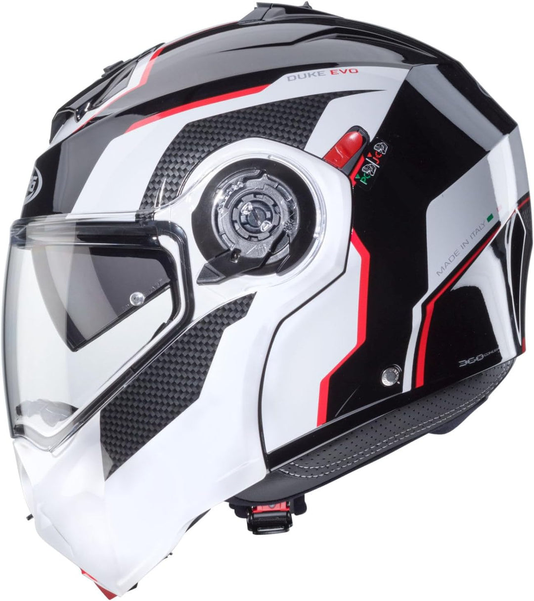 Caberg Duke Evo Move Klapphelm S (55/56) Schwarz/Weiss/Rot, S (55/56) Schwarz/Weiss/Rot