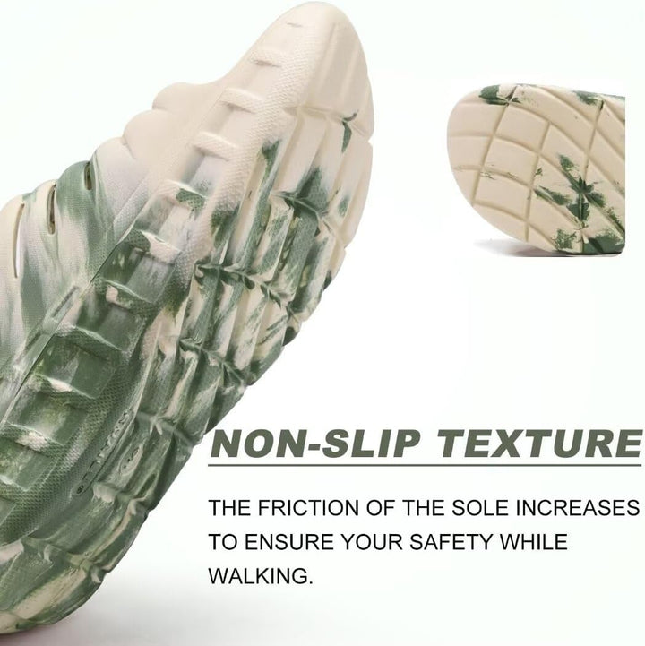 KuaiLu Recovery Sandalen Herren Bequeme Plantarfasziitis Schlappen Orthopädische Offene Zehen Männer