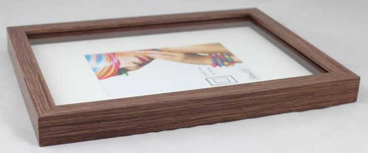 IDEAL TREND 3D Objektrahmen Holz Bilderrahmen Wanddeko Collage Poster Shirt Trikot Rahmen: Farbe: Br