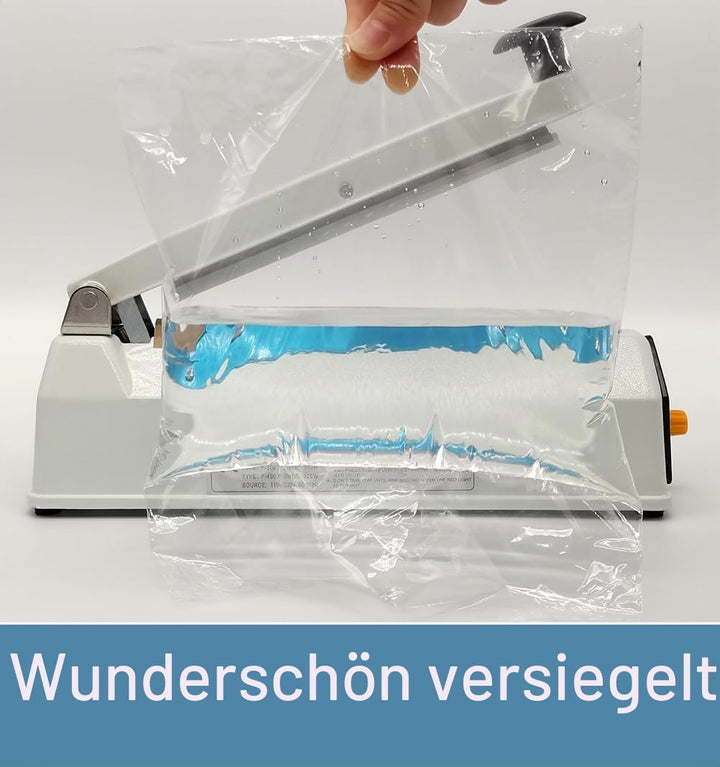 Folienschweissgerät Heisssiegelgerät 200mm Heisssiegelmaschine Eisengehäuse Balkenschweissgerät 5mm
