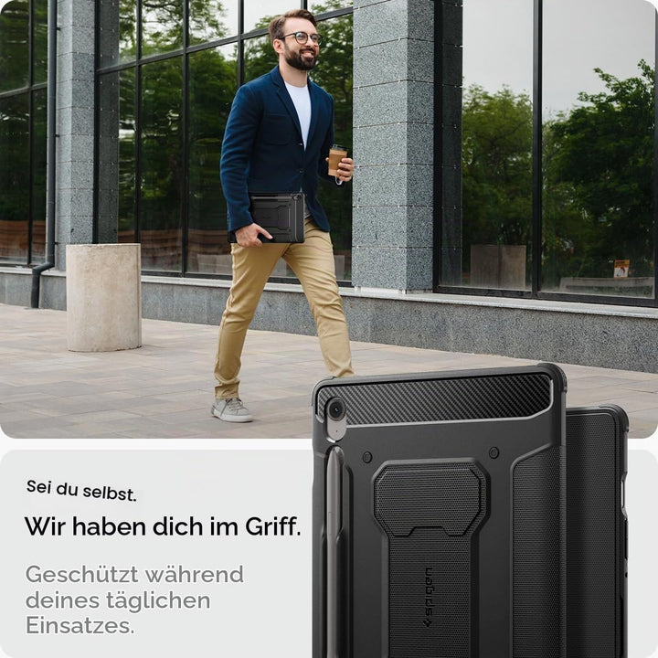 Spigen Rugged Armor Pro Hülle Entwickelt für Samsung Galaxy Tab S10 FE+ (2025) Schutzhülle mit S Pen