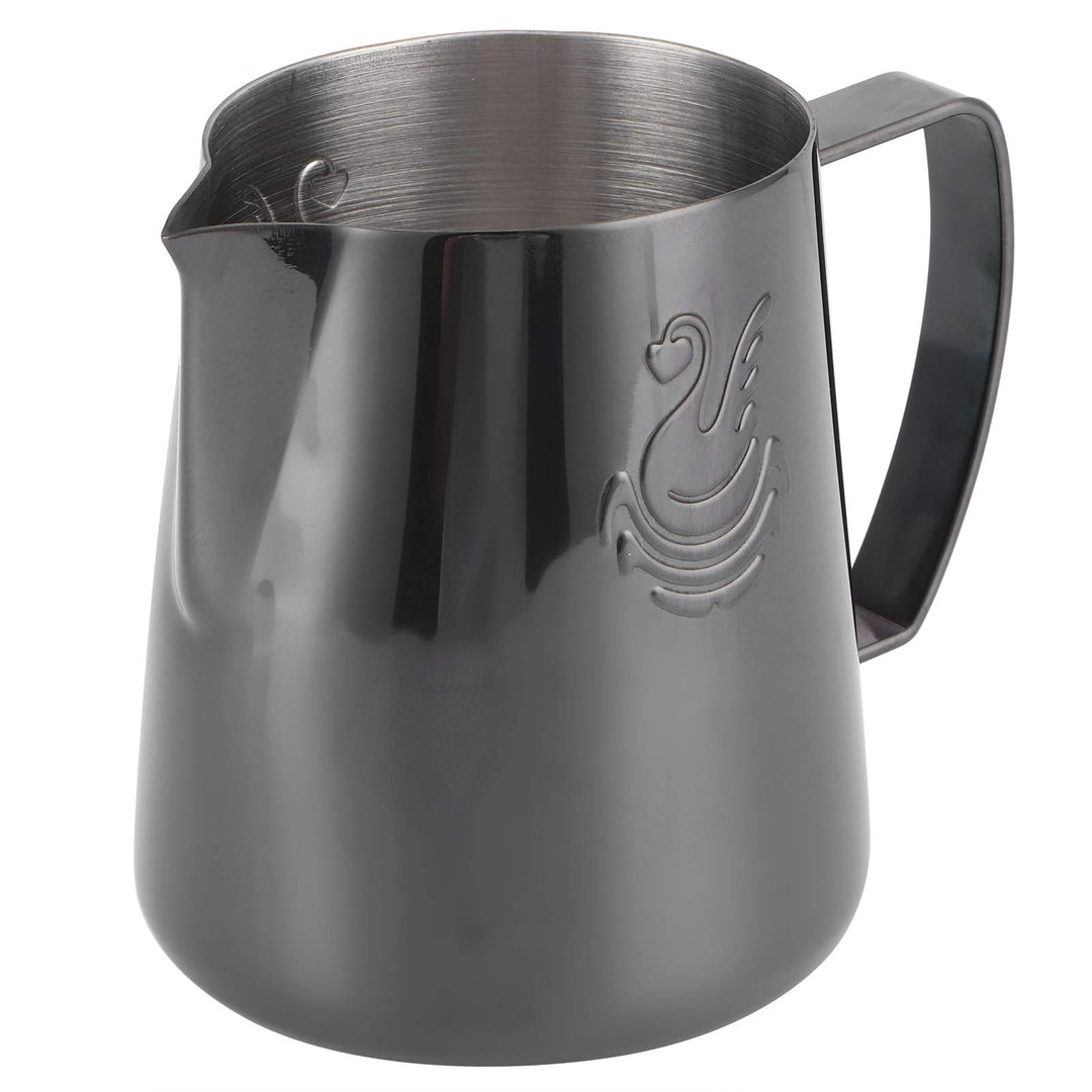 400ml Milchschaumkrug, Edelstahl Barista Milchkännchen Milchbecher Krugbecher Becher für Barista Ste