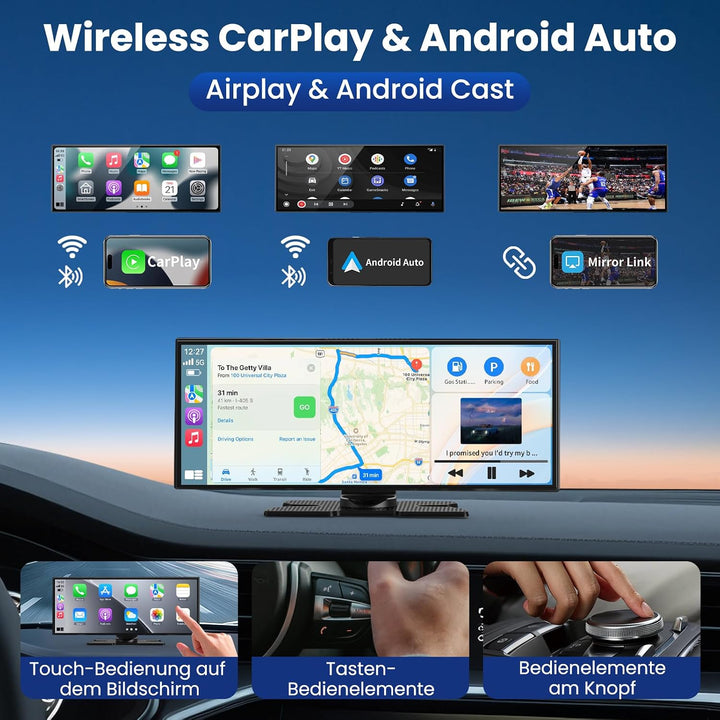 2026 Neuestes 11,5 Zoll Carplay Display &amp; Carplay Android Auto Display: Buddy Display mit Navigation