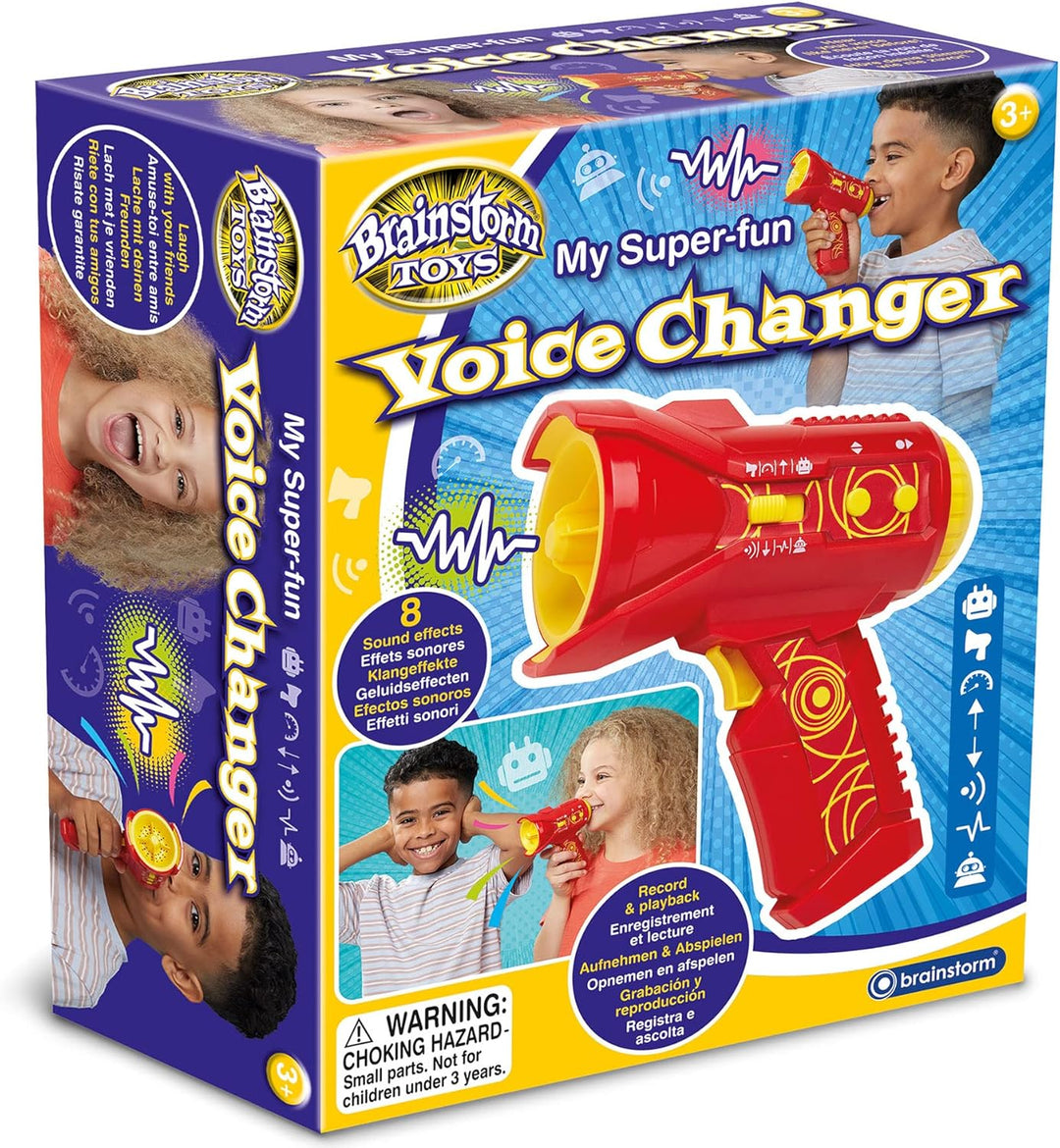 Brainstorm Toys My Super-Fun Voice Changer, Rot, ab 3 Jahren Einzelbett, Einzelbett
