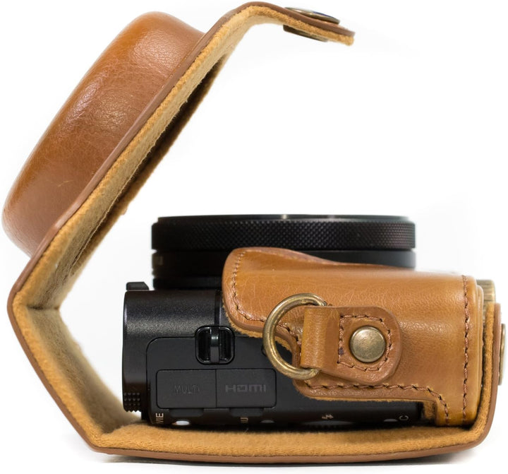 MegaGear MG598 Sony Cyber-shot DSC-HX99, DSC-HX95, DSC-HX90V, DSC-HX80 Ever Ready Leder Kameratasche