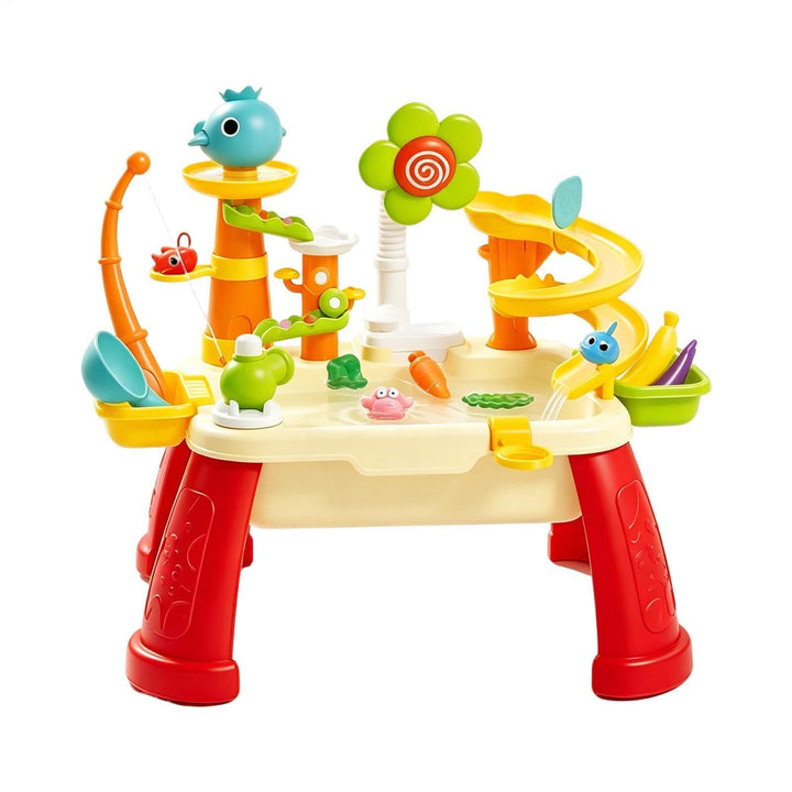 Generisch Elektrischer Wasserspieltisch für Kinder, mit Pumpe &amp; 180° Drehbarem Wasserhahn, Abnehmbar