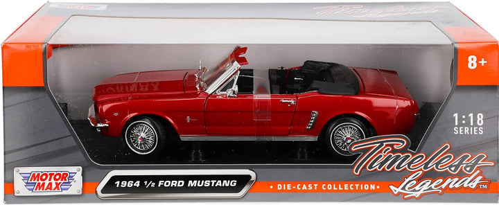 Motormax Ford Mustang Cabrio 1964 Rot 1. Generation 1/2 1/18 Modellauto Modell Auto