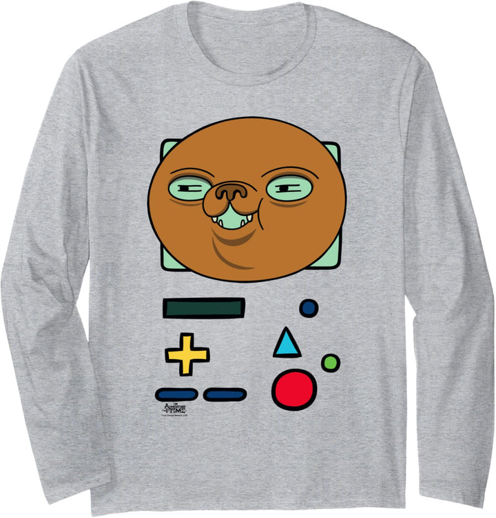 Adventure Time BMO Mask Langarmshirt