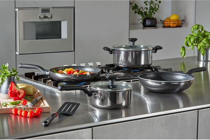 Tefal D52619 Resist Wokpfanne| sichere Titanium Antihaftversiegelung | Thermo-Signal Temperaturindik