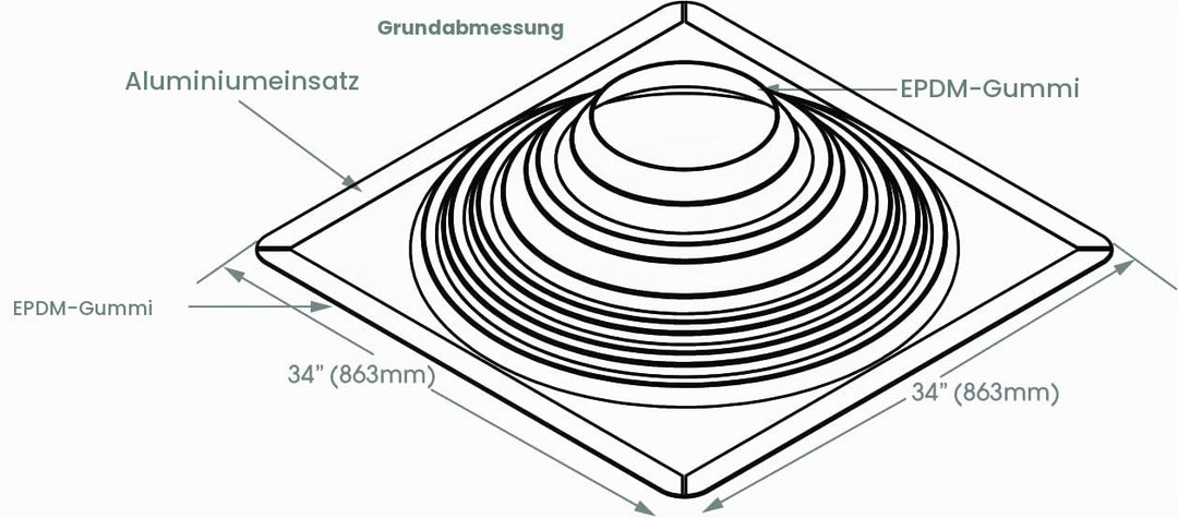 MASTER FLASH Dachdurchdringung zum Schutz Gegen das Eindringen von Wasser Rohrmanschette Dachdurchfü
