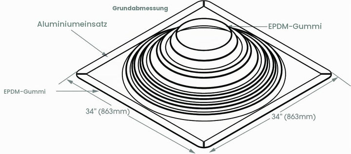 MASTER FLASH Dachdurchdringung zum Schutz Gegen das Eindringen von Wasser Rohrmanschette Dachdurchfü