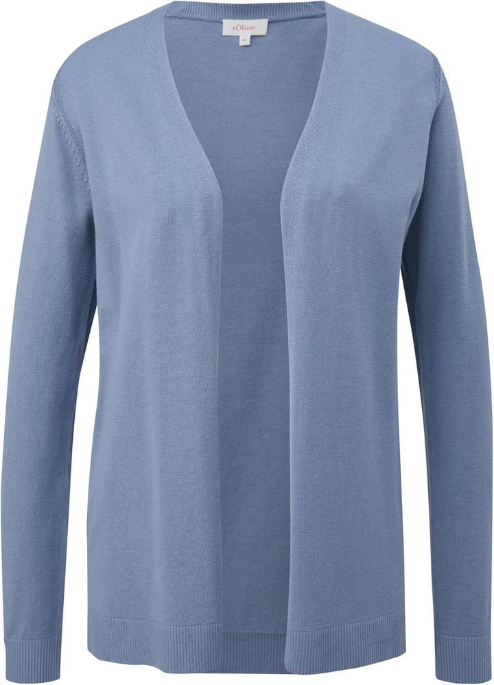 s.Oliver Strickjacke aus Viskosemix 48 5271_blassblau, 48 5271_blassblau