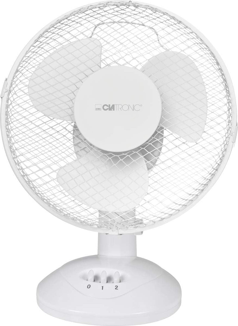 Clatronic Ventilator für Tisch / Tischventilator VL 3601; Mini-Fan für Schlafzimmer, Büro, Wohnmobil